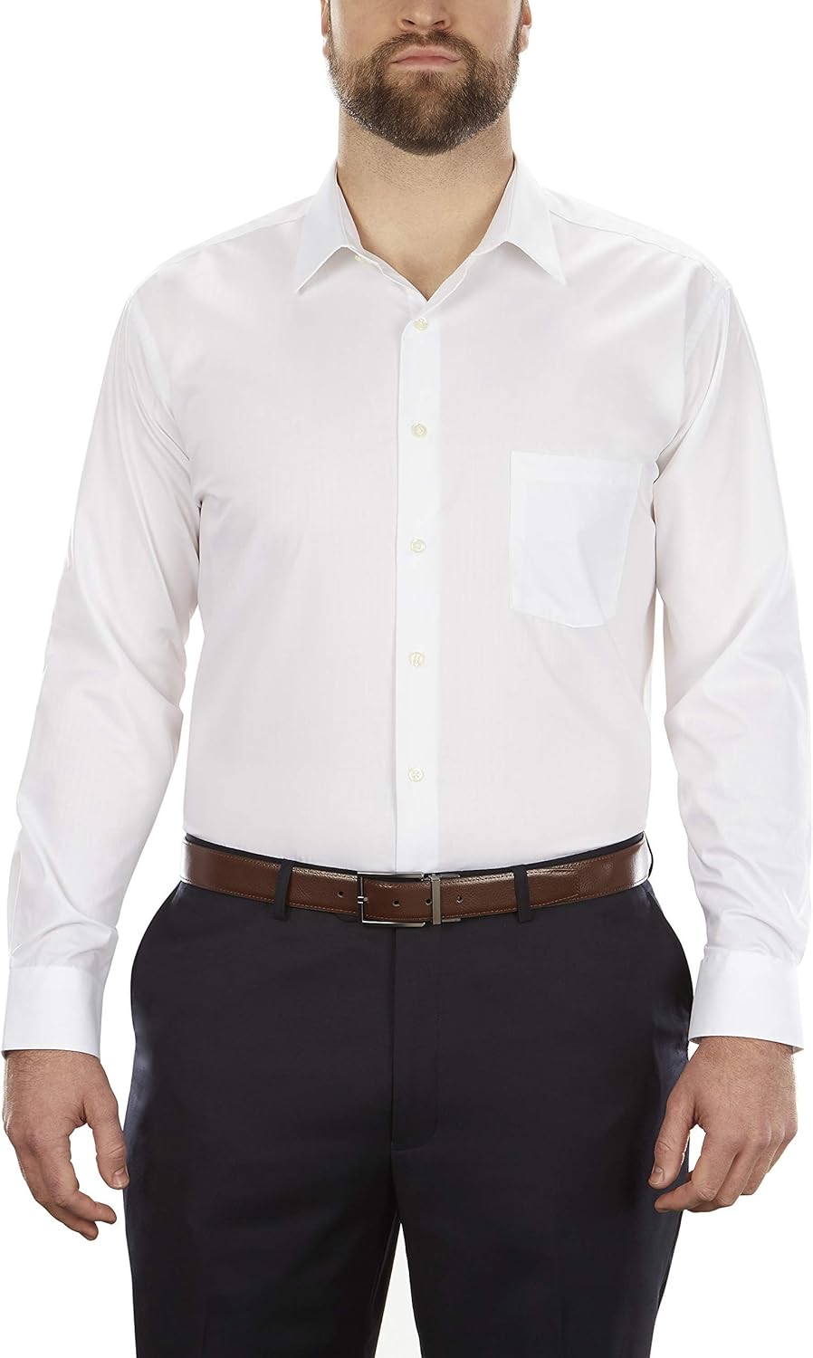 71FHLa3x8YL._AC_SL1500_.jpg Men's Dress Shirts Poplin (Big and Tall) - Image 1